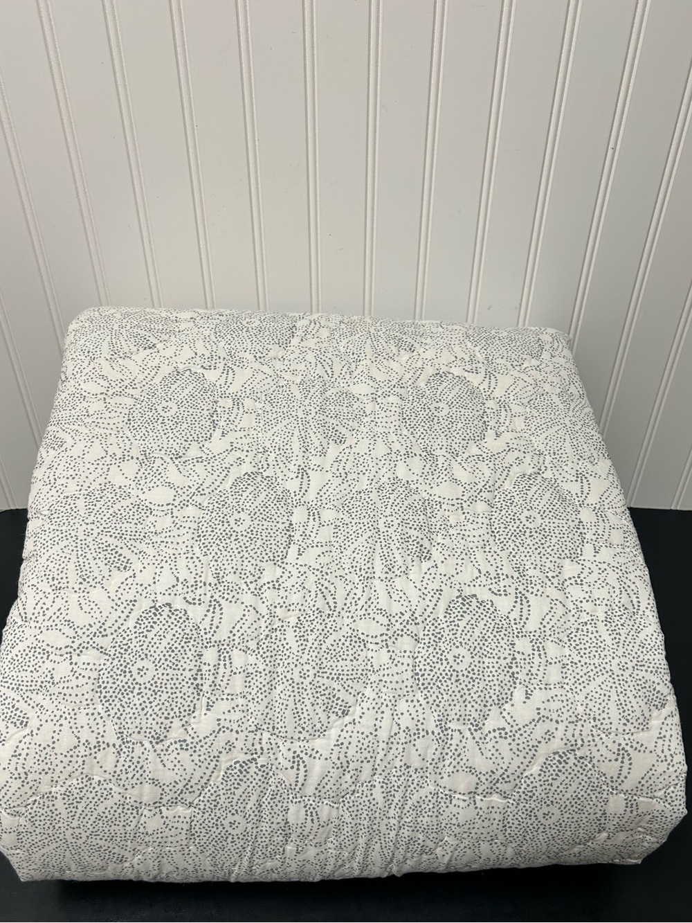 West Elm Dotted Floral Quilt king